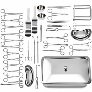 PENTAX SURGICAL 38 PCS Classe II Ensemble d'instruments chirurgicaux manuels réutilisables pour appendicectomie et hernie, en acier inoxydable de qualité allemande, certifié CE - Product Image 1