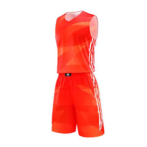 Ensemble Maillot et Short de Basketball Unisexe Personnalisable Pas Cher 100% Polyester Imprimé Numérique Respirant Vente en Gros Sports d'Équipe - Product Image 6