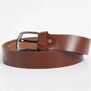 Cinturón de Cuero Vacuno Genuino de Lujo, Transpirable, con Hebilla Cuadrada de Aleación para Hombre, Estilo Casual, Venta Caliente en Pakistán, Logotipo Personalizado, Nueva Moda - Product Image 3
