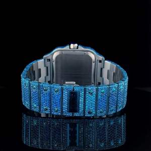 Fournisseur professionnel de montres en alliage avec diamant cultivé en laboratoire, carré 40 mm, pour hommes et cadeaux, prix d'usine, provenance Inde, style antique - Product Image 2