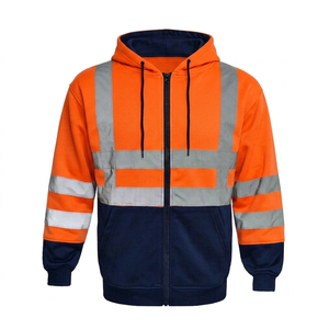 Ropa Protectora, Chaqueta Cálida Estilo Sudadera con Capucha para Hombre, en Amarillo, Naranja, Azul y Rojo, Mangas Largas, Resistente al Frío, para Exteriores - Product Image 4