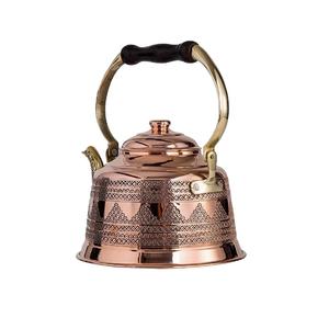 Tetera Clásica Marroquí de Latón con Diseño Grabado, Asa de Goma, Ecológica, Personalizable en Color y Logotipo, para Fiestas y Servicio - Product Image 4