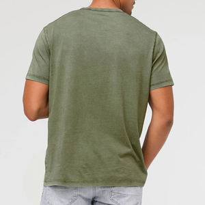 T-shirt pour hommes à manches courtes, chemises décontractées en bio-coton, vente en gros de t-shirts pour hommes, t-shirts d'été avec poche - Product Image 2