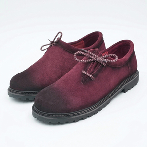 STALWART IMPEX Chaussures de marche pour hommes en faux daim bordeaux avec lacets, semelle extérieure antidérapante en EVA, semelle intermédiaire en cuir véritable, chaussures imperméables - Product Image 6