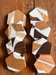 Eco Friendly Wooden <b>Coaster</b> <b>Drink</b> Mat Reusable <b>Drink</b> Mat Heat Resistant <b>for</b> Modern Home Cafe Bar Available At Reasonable Price - Product Image 4