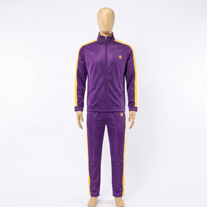 Conjunto Deportivo de 2 Piezas para Hombre, Invierno, Rayas, Cierre de Cremallera, Cuello Alto, Secado Rápido, Poliéster, para Entrenamiento de Fútbol, Jogging y Deportes - Product Image 2