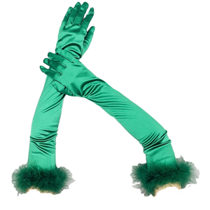 Guantes de Navidad de Felpa para Mujer, Ecológicos, Vintage, para Fiestas, Cosplay y Actuaciones en Escenarios al Aire Libre - Product Image 1