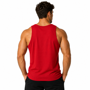 Men's Gym Tank Top 100% Cotton Sleeveless Workout <b>Vest</b> for Fitness Training Athletic Tank Tops Premium Cotton Muscle Gym Shirt - Product Image 2