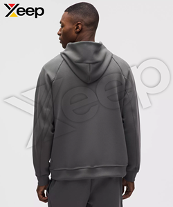 เสื้อฮู้ดดี้ผู้ชาย XEEP Custom Design รุ่นลำลองสำหรับฤดูหนาว ลายพิมพ์ XC-MH-13 ผ้าฝ้ายผสมโพลีเอสเตอร์ ระบายอากาศได้ดี แห้งเร็ว ผ้าเจอร์ซีย์ ทรงสูงด้านหน้า - Product Image 2