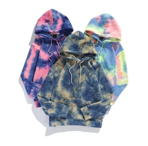 Sudadera con Capucha Tie-Dye para Hombre, Estilo Oversize, Felpa Francesa, Casual, Otoñal, con Bolsillo, Manga Regular - Product Image 3