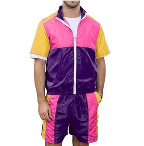 Wholesale RABUSH SPORTS Men's Winter Coated Formal Waterproof Nylon Color Block Lightweight <b>Jacket</b> Regular Set Tracksuit - Product Image 1