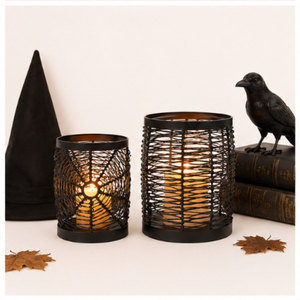 Handcrafted Matte Black Iron Wire Mesh <b>Tea</b> <b>Light</b> Candle Holder Set <b>Lanterns</b> for Modern Home Decor Wedding Centerpieces - Product Image 4