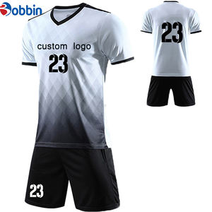 Maillot de football court personnalisé imprimé par sublimation, en Spandex/Coton, respirant, séchage rapide, anti-bactérien - Product Image 5