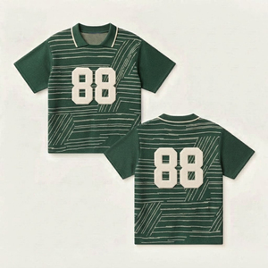 เสื้อฟุตบอลผู้หญิงสไตล์ Y2K ผลิตด้วยเทคนิคการถักด้วยคอมพิวเตอร์ ผลิตจากโพลีเอสเตอร์ 100% ป้องกันการเกิดขุย เนื้อผ้านุ่ม สวมใส่สบาย เหมาะสำหรับทีมฟุตบอลและสตรีทแวร์ - Product Image 6