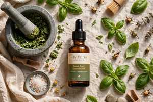 HIMVEDA ORGANIC 100% Pure Natural <b>Sweet</b> Basil Essential Oil Steam Distilled Eco-Friendly Body Care Aromatherapy Bulk Packaging - Product Image 3