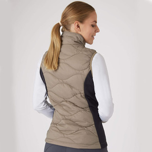 Chaqueta de Plumón Gruesa y Cálida con Cuello Alto para Invierno, Chaleco de Plumón para Mujer, Personalización OEM - Product Image 3