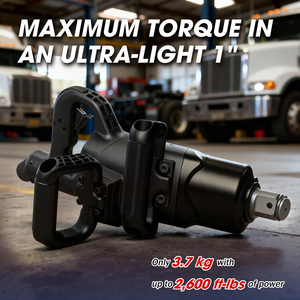 Llave de Impacto Neumática de 1 Pulgada, Doble Martillo, Aleación de Magnesio, Alto Torque de 1600 Ft-lb, Súper Ligera, OEM Taiwán - Product Image 2