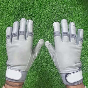 Gants de frappe de baseball professionnels en cuir de vachette avec fermeture auto-agrippante, confortables, durables, de qualité supérieure, nouveau design tendance. - Product Image 1
