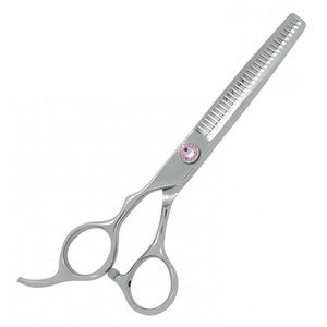 Ciseaux de coiffure professionnels de qualité supérieure, couleur argent, pour effiler les cheveux, avec vis réglable, en acier inoxydable, revêtement spécial, pour salon de coiffure - Product Image 2