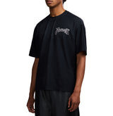 Camiseta de Manga Corta Negra para Hombre Avirex, Diseño Personalizado OEM, Corte Regular, Cuello Redondo, Jersey Informal de Algodón, Diseño con Letras Impresas, Logotipo Frontal - Product Image 3
