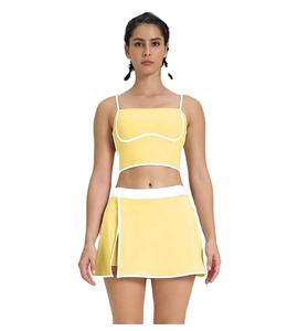 Nuevo Conjunto Deportivo Ligero y Moderno para Tenis, Material Flexible, para Partidos Competitivos, Jersey Deportivo Premium, Uniforme de Tenis para Mujer - Product Image 4