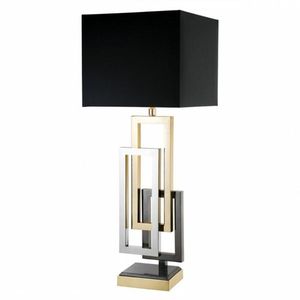 Modern Metal Table Lamp with Fabric Shade Decorative Lamp for Bedroom Living Room Use - Product Image 4