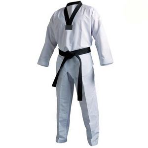 Uniforme de Taekwondo personnalisé et durable pour adultes, Dobok d'arts martiaux de haute qualité, tissu confortable et léger en polyester/coton - Product Image 4