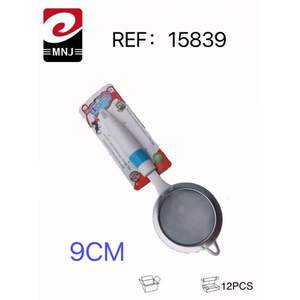 Colador de Metal Grande de 9CM con Filtro Eficiente para un Uso Conveniente en la Cocina - Product Image 1