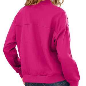 Blouson Bomber Femme Décontracté à Bas Prix, Veste d'Automne Noire Style Universitaire, Coupe-Vent Zippé avec Poches pour Femmes - Product Image 2