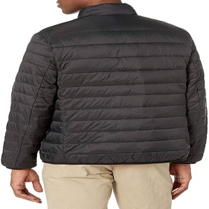 Men's Customized Color Coated Lightweight Puffer <b>Jacket</b> Zipper Closure Stand Collar Windproof Casual <b>Winter</b> Regular Fit - Product Image 3