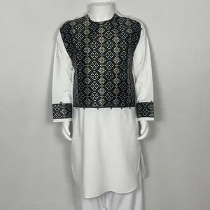 Traje Tradicional Afgano para Hombre, 2 Piezas, Shalwar Kameez, Diseño Bordado, Parches, Traje Balochi para Festivales Culturales Islámicos, Transpirable - Product Image 2