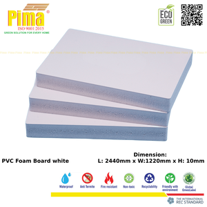 White PVC WPC Foam Board <b>Sheet</b> 30mm <b>Thick</b> 0.6 G/cm3 Density Celuka Panels for Interior Advertising - Product Image 6