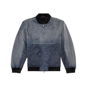 Chaqueta impermeable informal para hombre de talla grande al por mayor, cazadora ligera, Cazadora bomber con cuello levantado, chaqueta blanca de golf de diseñador OEM - Product Image 1