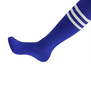 Chaussettes de sport montantes en coton tricoté pour hommes et femmes, chaussettes longues d'automne pour l'équitation avec revers et design de la semelle, personnalisables (OEM) - Product Image 3