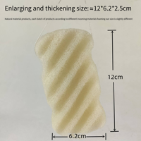 Éponge de bain écologique de haute qualité, exfoliante naturelle pour le corps et le visage, nettoyage, massage, élimination des odeurs, déshumidification