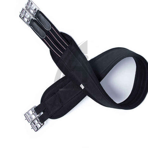 Cincha de cuero genuino de alta calidad con malla para caballo, estilo western, premium, personalizable, suave, para silla de montar. - Product Image 3