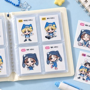 Etiqueta Adhesiva Coleccionable Personalizada de 40x50mm, con Diseño de Personajes de Anime y K-pop que Brillan en la Oscuridad, Mercancía para Fans, Empaquetada Individualmente, Hecha en Corea - Product Image 4