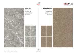 กระเบื้องพอร์ซเลนคุณภาพสูง Suprame ขนาด 60x120 ซม. 600x1200 มม. 24x48 นิ้ว ผิวมันเงา รูปแบบขนาดใหญ่ ดีไซน์หรูหรา สำหรับตกแต่งภายในอย่างมีระดับ - Product Image 3