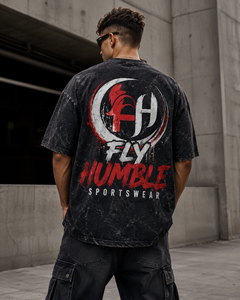 T-shirt en coton tricoté pour homme Fly Humble, coupe classique, 100% coton, manches courtes, col rond, style streetwear, prix abordable - Product Image 3