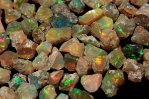 Ópalo Etíope Natural, Ópalo en Bruto, Ópalo Welo en Bruto, Ópalo Multicolor, Piedra de Nacimiento de Octubre para la Fabricación de Joyas - Product Image 2
