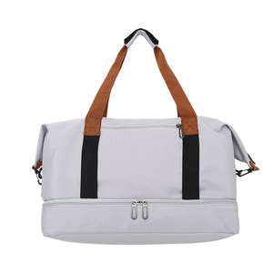 Bolsa de deporte impermeable extra grande de gran capacidad, bolsa de deporte de alta calidad, bolsa de deporte personalizada, compartimento para zapatos de cuero PU - Product Image 1