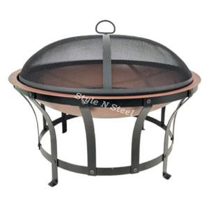 Iron <b>Fire</b> <b>Pits</b> with Heat Resistant Paint Freestanding Design Coal/Wood Burning Outdoor Heater - Product Image 2