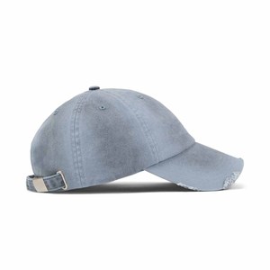 Unisex Baseball Cap 6-Panel Distressed Ripped Design Washed Cotton Casual Hat Spring Summer Adjustable Fit - Product Image 3