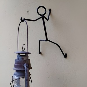 <b>Wall</b> Mounted Modern Lantern Metal <b>Wire</b> Sport Theme Attractive Flower Pot Hanging Bracket Hook Indoor Outdoor - Product Image 3