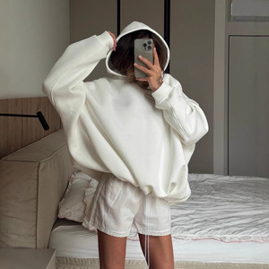 Sudaderas y Hoodies Personalizadas con Logotipo para Mujer, Otoño e Invierno, de Felpa, Lisas, de Algodón Grueso, Extra Grandes y Pesadas - Product Image 1