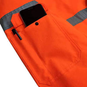 High Quality <b>Reflective</b> Safety Workwear Zipper <b>Jackets</b> <b>Men</b> Security Safety Long Sleeve Construction Safety <b>Jacket</b> - Product Image 4