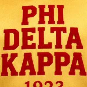 PDK <b>Hoodie</b> <b>Women</b> Gold <b>Red</b> Striped Sleeve 1923 Pullover Hooded Sweatshirt Varsity Block Letters Kangaroo Pocket - Product Image 5