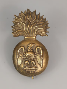 Antique Irish Style Brass Glengarry Cap Badge Post 1903 Vintage <b>Hat</b> Badge Rare Finish - Product Image 6