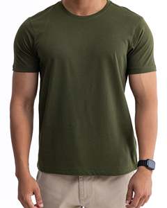 T-shirt en coton 100% uni, doux, respirant, vêtements décontractés, vente en gros, logo personnalisé, t-shirt en coton pour hommes, col rond, fabricant OEM - Product Image 5