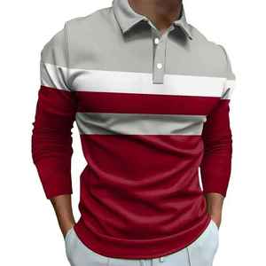 Polo tendance pour homme, design moderne, tissu extensible, manches courtes, confortable, vêtements décontractés pour l'extérieur, prix de gros - Product Image 6